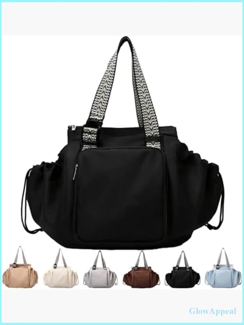 Convertible Backpack Crossbody Tote, 15 Pockets, Water Resistant Lightweight
